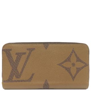 ルイヴィトン(LOUIS VUITTON)のルイヴィトン LOUIS VUITTON 長財布 ジッピー ウォレット モノグラムジャイアントリバースキャンバス モノグラム ゴールド金具 茶 ラウンドファスナー   M69353 RFID 【箱】【中古】(財布)