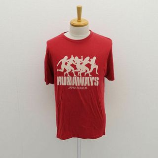 アメリカンアパレル(American Apparel)のHYSTERIC GLAMOUR / ヒステリックグラマー ◆Tシャツ/プリント/RUNAWAYS/レッド/サイズL 0213CT06 【メンズ/MEN/男性/ボーイズ/紳士】 メンズファッション【中古】 [0220471097](Tシャツ/カットソー(半袖/袖なし))