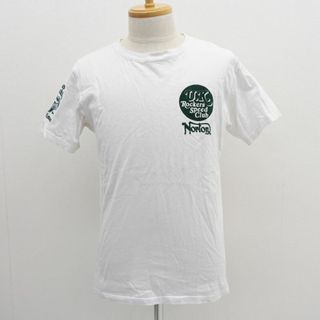 Norton ◆Tシャツ/ロッカーズスピードクラブ/ホワイト/サイズL 222N1008 【メンズ/MEN/男性/ボーイズ/紳士】 メンズファッション【中古】 [0220485100](Tシャツ/カットソー(半袖/袖なし))