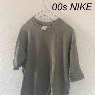 ナイキ(NIKE)の【レアデザイン】00sNIKEナイキtシャツ半袖メンズくすみグリーン緑XLカーキ(Tシャツ/カットソー(半袖/袖なし))