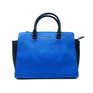 マイケルコース(Michael Kors)のMICHAEL KORS マイケルコース レザー バイカラー 2WAY トート バッグ 青ｘ黒  ■■ レディース(トートバッグ)