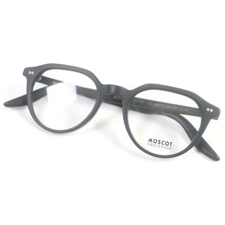 モスコット(MOSCOT)の極美品□MOSCOT モスコット KITZEL ボストンフレーム メガネ 眼鏡 アイウェア マットブラック 47□20-145 デモレンズ メンズオススメ◎(サングラス/メガネ)