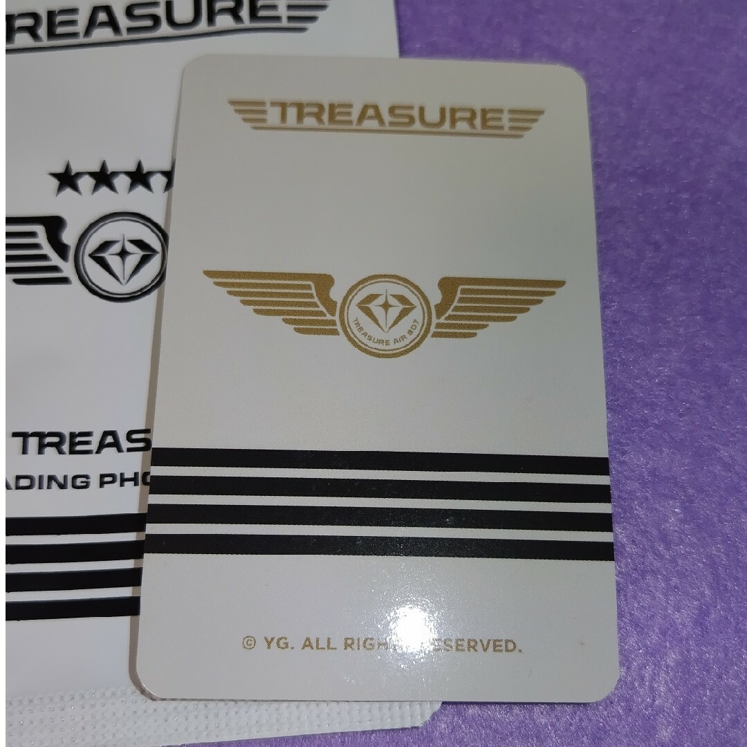 TREASURE(トレジャー)のTREASURE  アサヒ　シーグリMDトレカ エンタメ/ホビーのタレントグッズ(アイドルグッズ)の商品写真