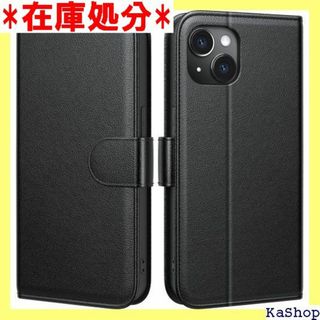 Peakally iPhone 15 用 ケース 手帳 ト ブラック 1262