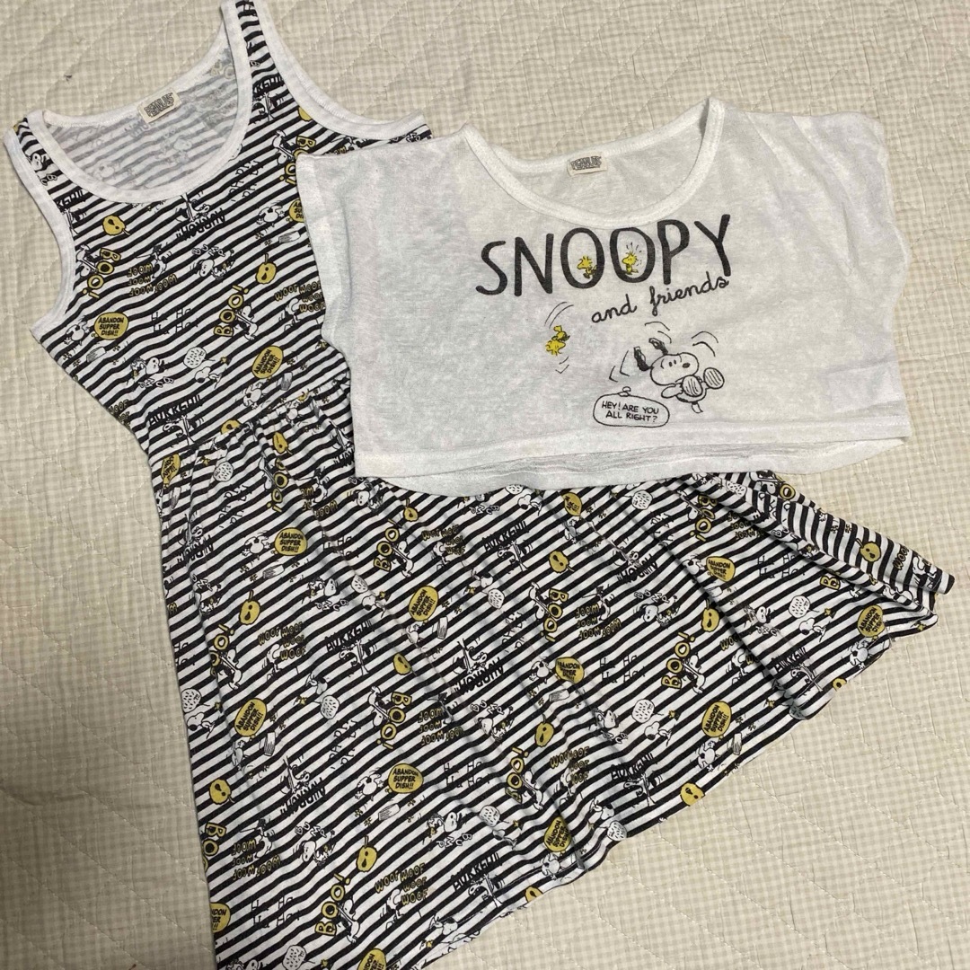 SNOOPY(スヌーピー)の女の子　洋服 ６点セット　130センチ キッズ/ベビー/マタニティのキッズ服女の子用(90cm~)(ワンピース)の商品写真