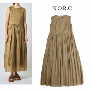 ノーク(N.O.R.C)のノーク norc＊ティアードワンピース　ロング　コットン　ギャザー(ロングワンピース/マキシワンピース)