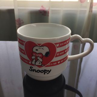 スヌーピー(SNOOPY)のスヌーピー  マグカップ  スヌーピータウン  ハートマグカップ(グラス/カップ)