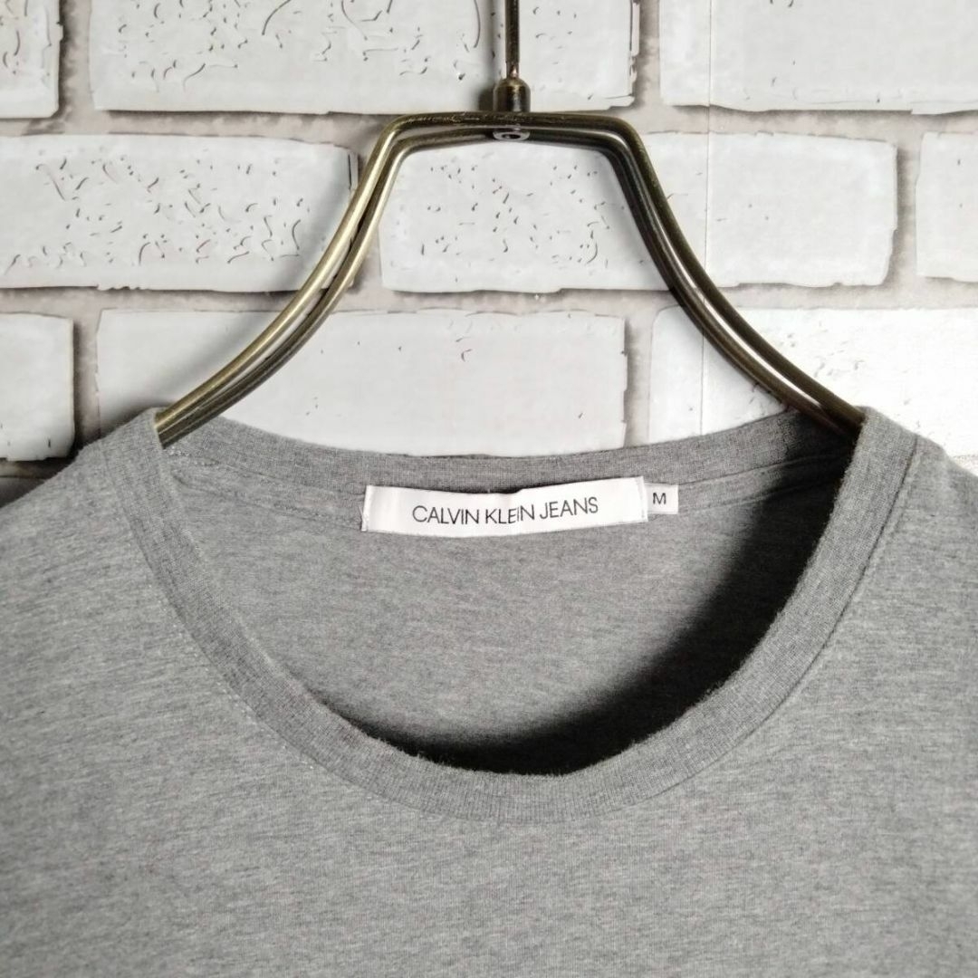 Calvin Klein(カルバンクライン)のカルバンクラインジーンズ　Tシャツ　半袖　ビッグロゴ　プリント　グレー メンズのトップス(Tシャツ/カットソー(半袖/袖なし))の商品写真