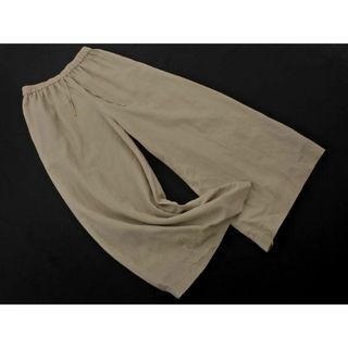 BABYLONE バビロン シルク混 ワイド パンツ size34/ベージュ  ■◇ レディース