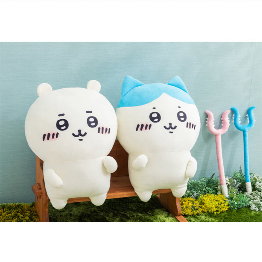 ちいかわ - ちいかわ 討伐棒をもった特大ぬいぐるみ ちいかわ ちいかわ - ちいかわ 討伐棒をもった特大ぬいぐるみ ちいかわ