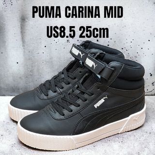 プーマ(PUMA)のPUMA CARINA MID プーマ キャリーナ ミッド 25cm ブラック(スニーカー)