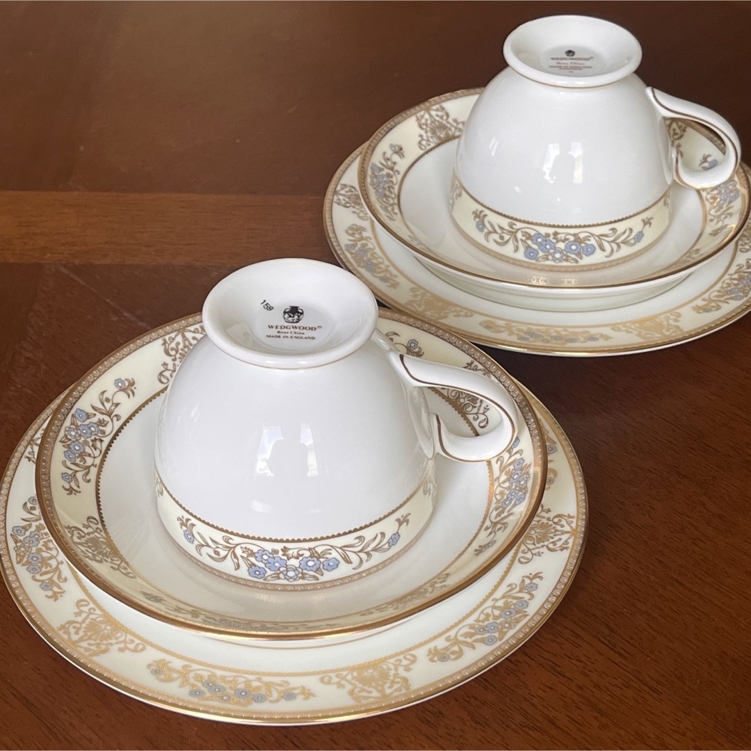 WEDGWOOD - 【美品】ウェッジウッド☆クリブデン☆トリオ ペアの WEDGWOOD - 【美品】ウェッジウッド☆クリブデン☆トリオ ペアの
