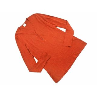 BEAMS ビームス EFFE シルク100% Vネック カットソー 茶 ■◇ レディース