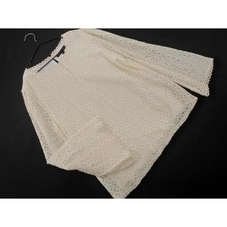 BANANA REPUBLIC バナナリパブリック 総レース ブラウス シャツ sizeM/アイボリー  ■◇ レディース