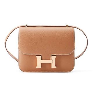 エルメス(Hermes)のエルメス ミニ コンスタンス3 ミロワール ゴールド/ピンクゴールド金具 ヴォーエプソン W刻印(ショルダーバッグ)