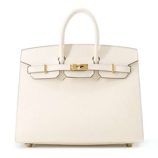 エルメス(Hermes)のエルメス バーキン25 セリエ ナタ/ゴールド金具 ヴォーエプソン B刻印 HERMES Birkin ハンドバッグ(ハンドバッグ)