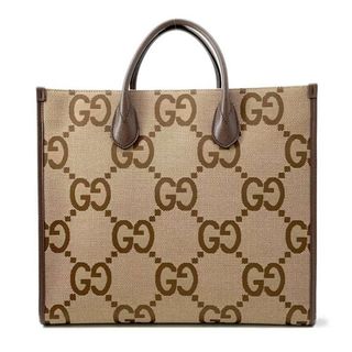 グッチ(Gucci)のグッチ ハンドバッグ ジャンボGG キャンバス レザー 678839 GUCCI バッグ 2wayショルダー(ハンドバッグ)