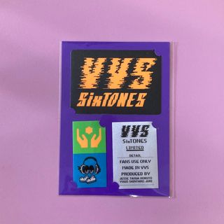 新品　レア　SixTONES VVS 2024年ドームツアーのステッカーです♪(アイドルグッズ)