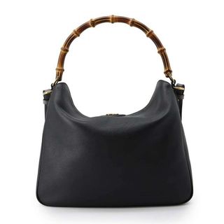 グッチ(Gucci)のグッチ ショルダーバッグ ダイアナ バンブー ラージ 746245 GUCCI 2wayハンドバッグ 黒(ショルダーバッグ)