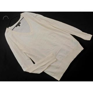 バナナリパブリック(Banana Republic)のBANANA REPUBLIC バナナリパブリック Vネック ニット セーター sizeS/白  ■◇ レディース(ニット/セーター)