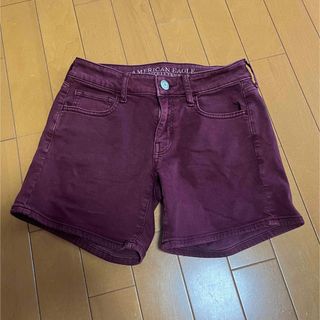 アメリカンイーグル(American Eagle)のアメリカンイーグル　ショートパンツ　ボルドー(ショートパンツ)