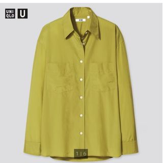 ユニクロ(UNIQLO)のユニクロ　ダブルポケットオーバーサイズシャツ(Tシャツ(長袖/七分))