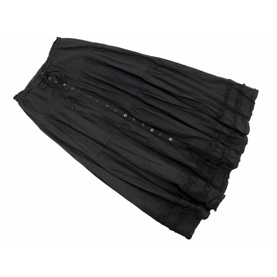 merlot(メルロー)のmerlot メルロー フレア ロング スカート 黒 ■◇ レディース レディースのスカート(ロングスカート)の商品写真