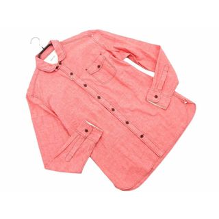 新品 Dessin UNTITLED デッサンアンタイトル 丸襟 シャツ size2/赤 ■◇ メンズ