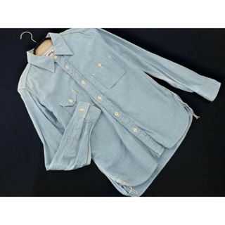 サムライ(SAMOURAI)のSAMURAI JEANS サムライジーンズ SAMURAI OVERALLS シャンブレー シャツ sizeS/ブルー ■◇ メンズ(シャツ)