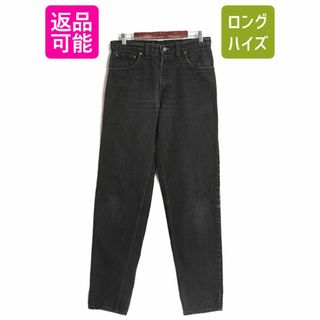 リーバイス(Levi's)の90s カナダ製 リーバイス 550 リラックス フィット ブラック デニム パンツ メンズ 32 34 / 古着 90年代 Levis ジーンズ ジーパン 黒 Gパン(デニム/ジーンズ)