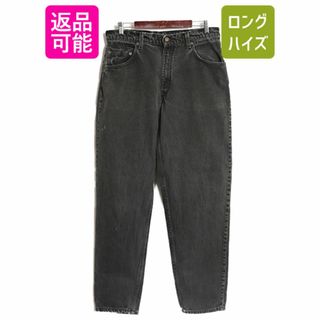 リーバイス(Levi's)の90s USA製 リーバイス 560 リラックス フィット テーパード ブラック デニム パンツ メンズ 34 32 古着 Levis 90年代 ジーンズ 黒 ジーパン(デニム/ジーンズ)