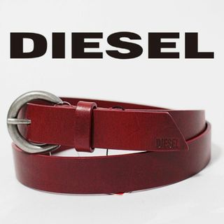 ディーゼル(DIESEL)の新品 ディーゼル ユニセックス ヴィンテージ シングルピンバックルレザーベルト(ベルト)