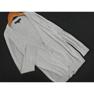 バナナリパブリック(Banana Republic)のBANANA REPUBLIC バナナリパブリック Vネック カーディガン sizeS/グレー  ■◇ レディース(カーディガン)