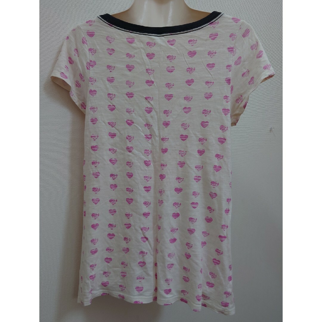 Roxy(ロキシー)のロキシー ROXY ハート柄Tシャツ ロゴTシャツ 半袖Tシャツ カットソー レディースのトップス(Tシャツ(半袖/袖なし))の商品写真