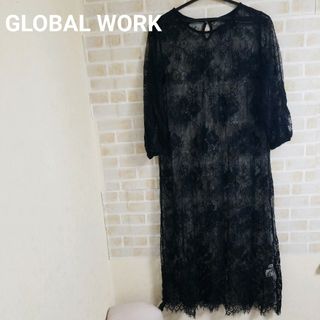 グローバルワーク(GLOBAL WORK)のGLOBAL WORK レースシアーロングワンピース(ロングワンピース/マキシワンピース)