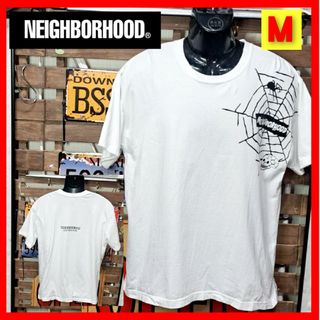 ネイバーフッド(NEIGHBORHOOD)のNEIGHBORHOOD　ネイバーフッド　蜘蛛の巣プリント　半袖Tシャツ　Ｍ(Tシャツ/カットソー(半袖/袖なし))