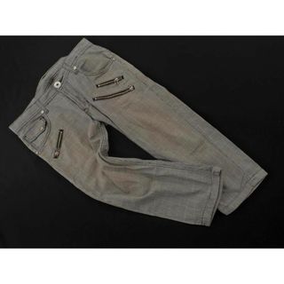 リー(Lee)のLee リー チェック クロップド パンツ size32/白ｘ黒 ■◇ メンズ(その他)