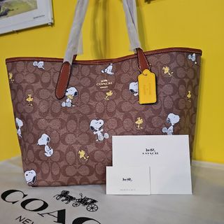 COACH - COACH スヌーピー トートバッグ コーチ ウッドストック 新品 人気 可愛い