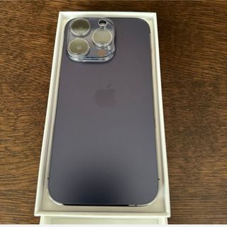 アイフォーン(iPhone)の【美品】iPhone 14 Pro 256GB ディープパープル SIMフリー(スマートフォン本体)