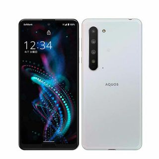 シャープ(SHARP)の【中古】 908SH AQUOS R5G オーロラホワイト SIMフリー 本体 ソフトバンク スマホ シャープ  【送料無料】 908shw6mtm(スマートフォン本体)