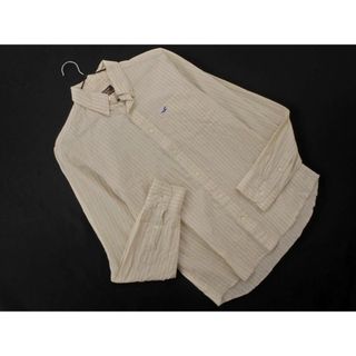 Hollister - ホリスター ストライプ シャツ sizeS/ベージュ ■◇ メンズ