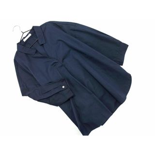 chocol raffine robe ショコラフィネローブ ７分袖 プルオーバー シャツ sizeF/紺 ■◇ レディース