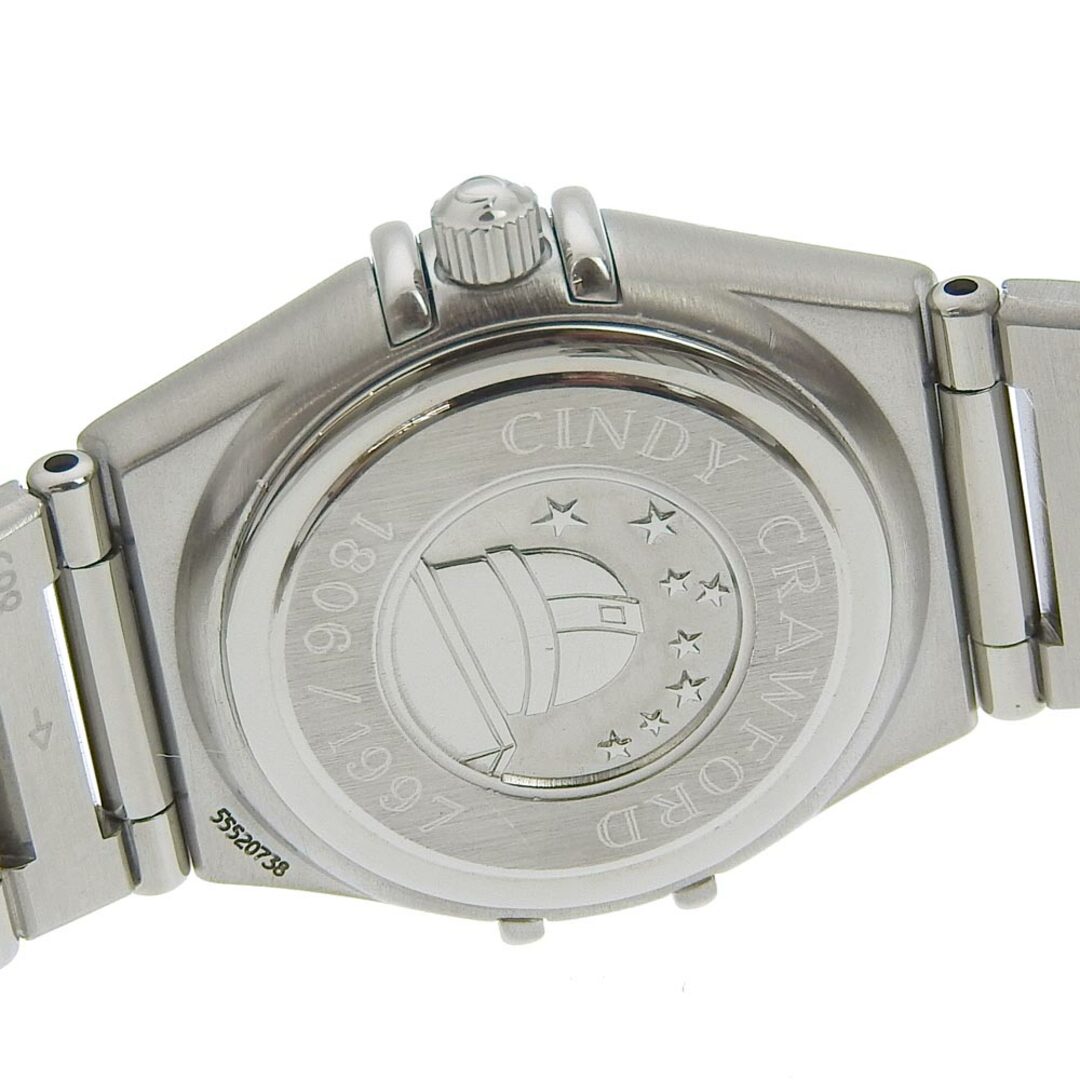 OMEGA(オメガ)の【OMEGA】オメガ コンステレーション シンディクロフォード 12Pダイヤ 1564.65 ステンレススチール クオーツ アナログ表示 レディース オレンジ文字盤 腕時計 レディースのファッション小物(腕時計)の商品写真