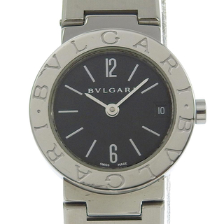 ブルガリ(BVLGARI)の【BVLGARI】ブルガリ ブルガリブルガリ BB23SS ステンレススチール クオーツ アナログ表示 レディース 黒文字盤 腕時計(腕時計)
