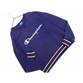 チャンピオン(Champion)のChampion チャンピオン ロゴ トレーナー スウェット sizeM/紺  ■◇ レディース(トレーナー/スウェット)