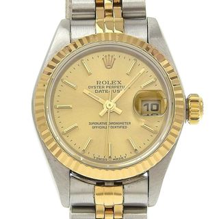 ロレックス(ROLEX)の【ROLEX】ロレックス デイトジャスト 79173 ゴールド＆スチール 自動巻き レディース ゴールド文字盤 腕時計(腕時計)