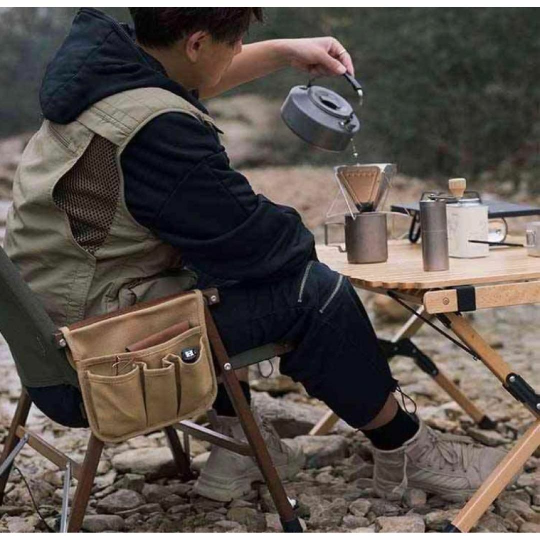チェアサイドバッグ サイドポケット キャンプ椅子　折りたたみイス　収納バッグ スポーツ/アウトドアのアウトドア(テーブル/チェア)の商品写真