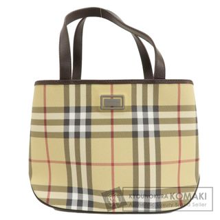 バーバリー(BURBERRY)のBURBERRY ノバチェック ハンドバッグ PVC レディース(ハンドバッグ)