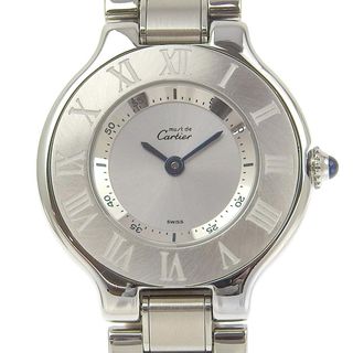 Cartier - 【CARTIER】カルティエ ヴァンティアン W10109T2 ステンレススチール クオーツ アナログ表示 レディース シルバー文字盤 腕時計