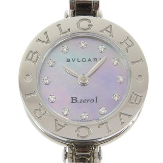 BVLGARI - 【BVLGARI】ブルガリ B-zero1 ビーゼロワン BZ22S ステンレススチール ブルーシェル クオーツ アナログ表示 レディース ブルーシェル文字盤 腕時計